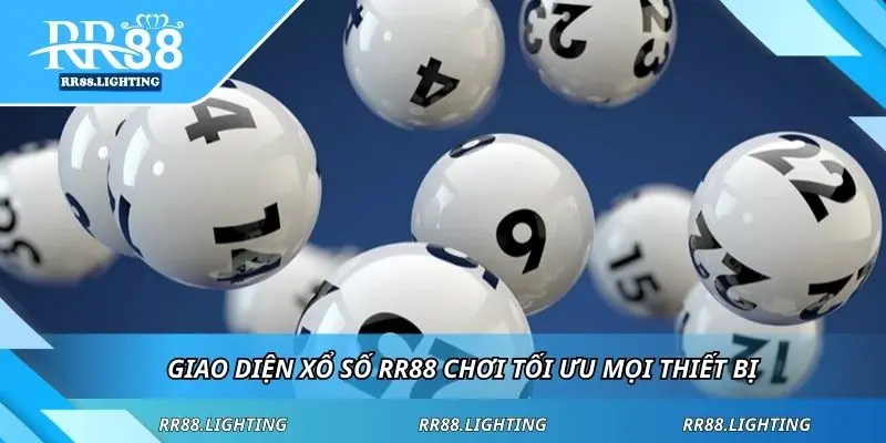 Giao diện xổ số RR88 chơi tối ưu mọi thiết bị
